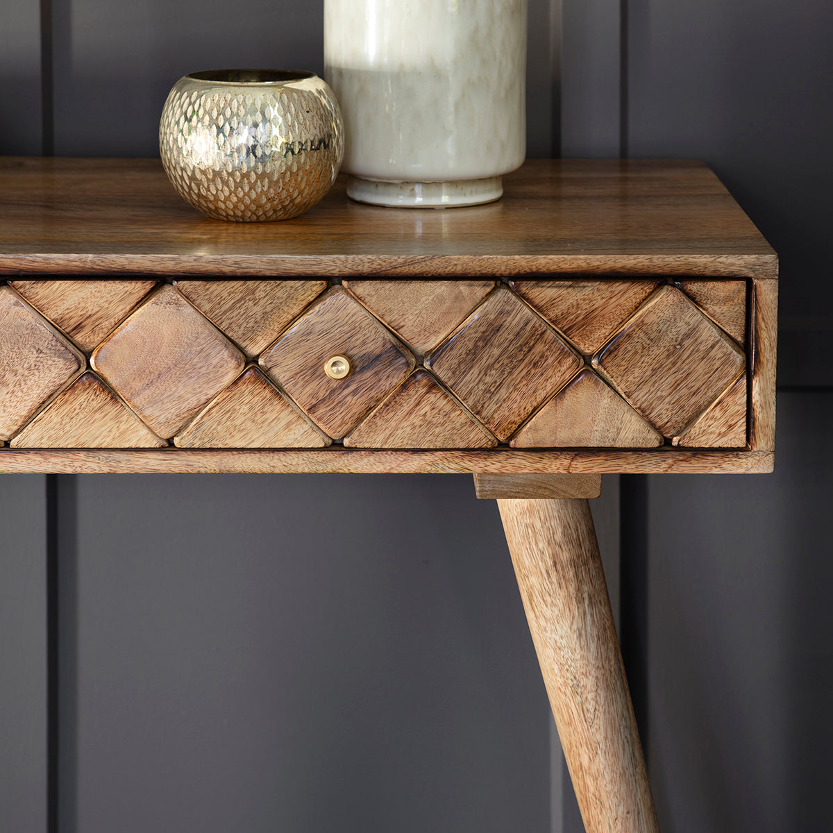 Tuscan Console Table Burnt Wax