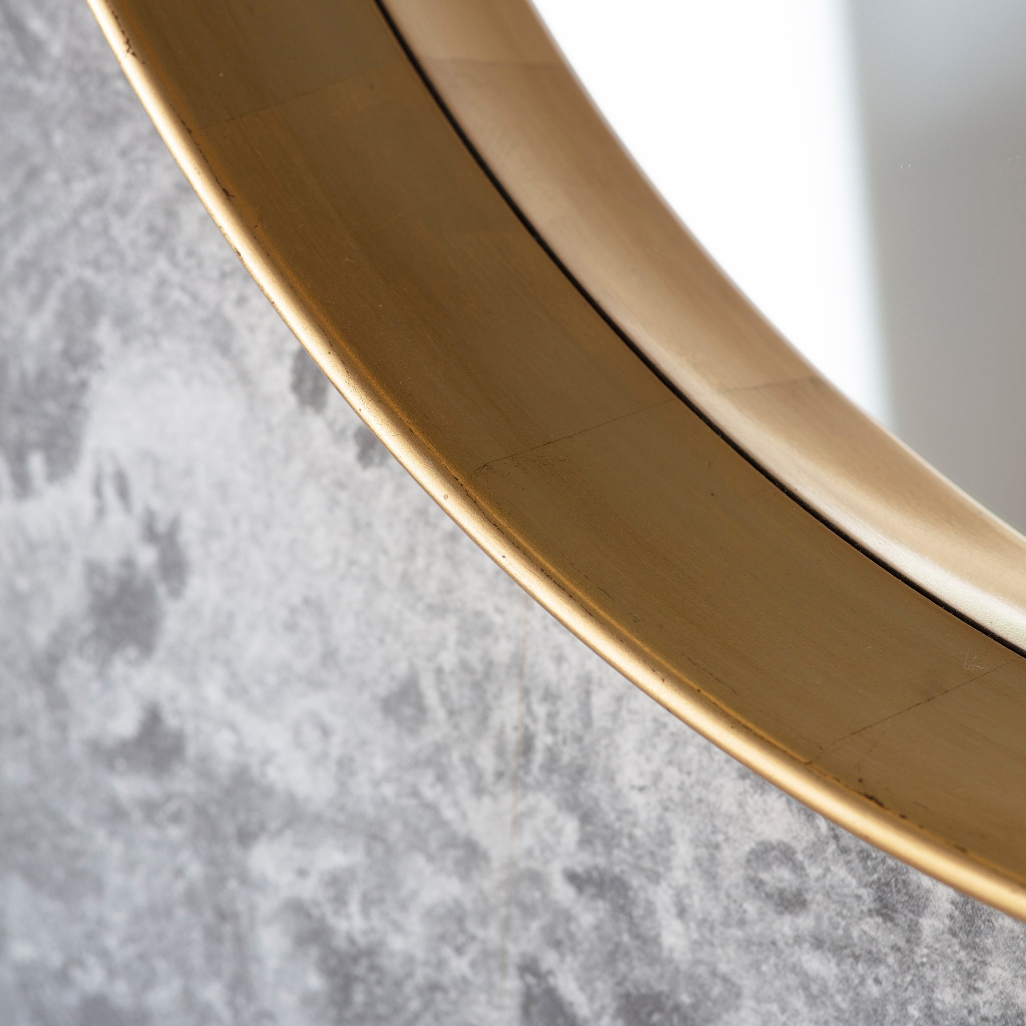 Harry Round Mirror Gold