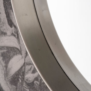 Harry Round Mirror Silver