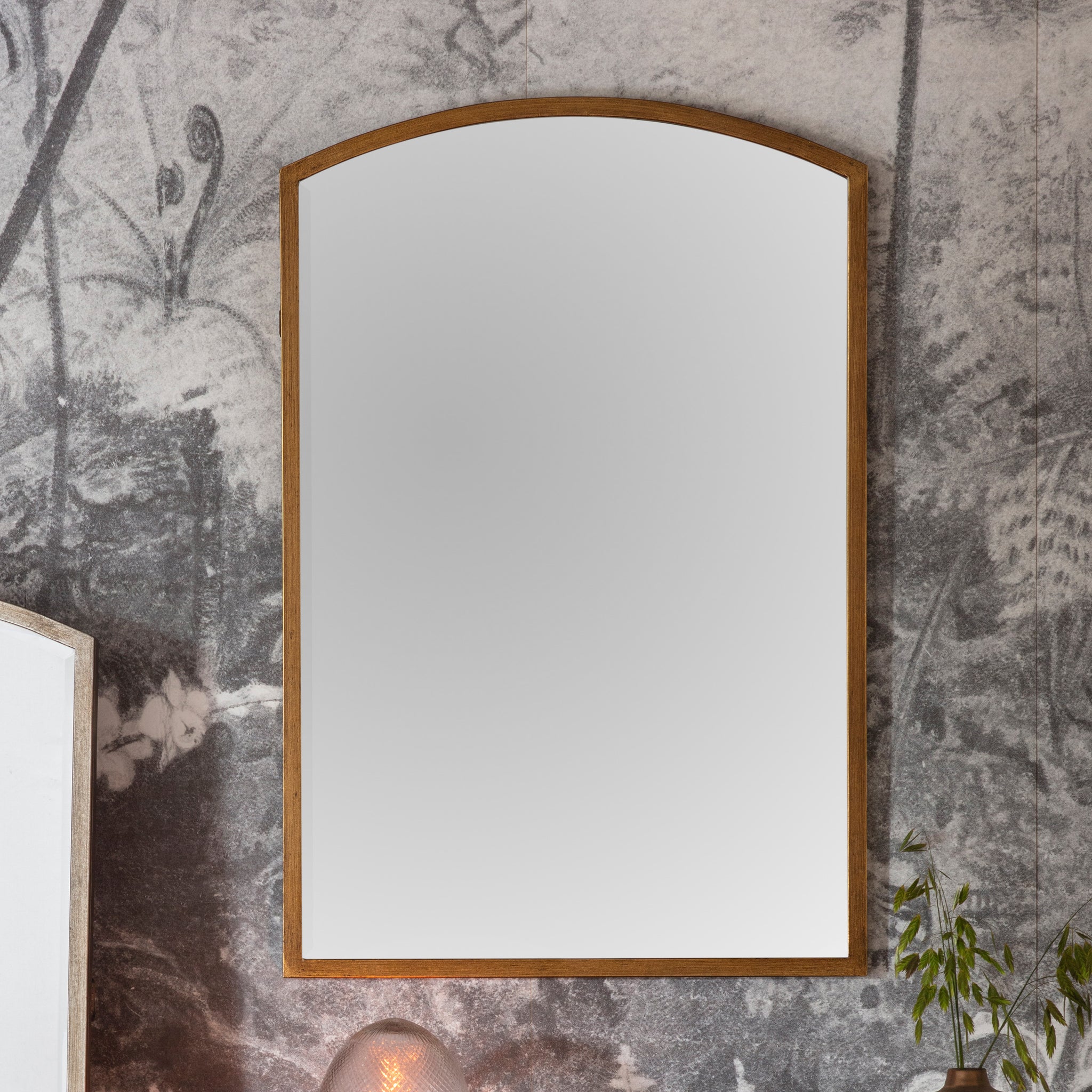 Higgs Arch Mirror Antique Gold 60 x 90 cm