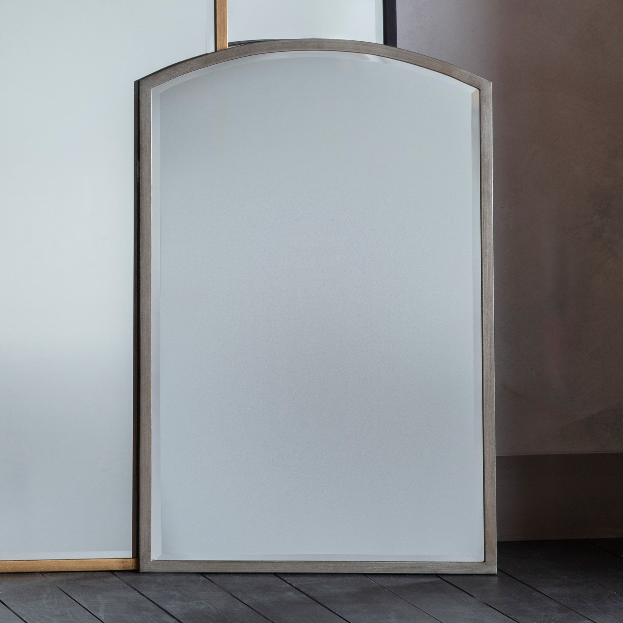 Higgs Arch Mirror Antique Silver 60 x 90 cm