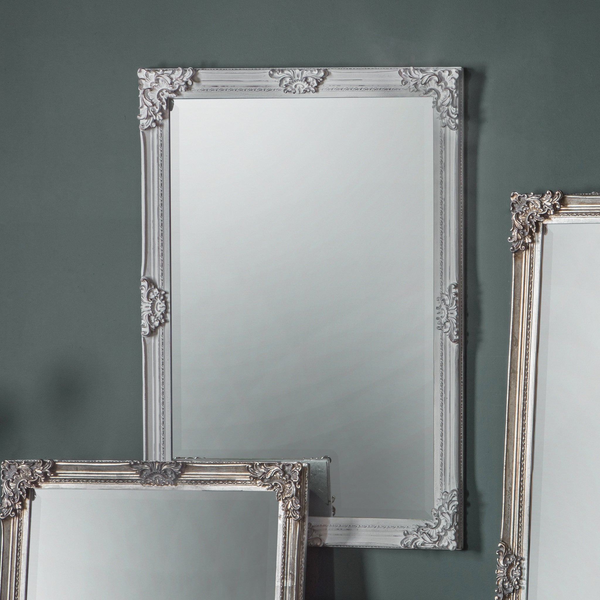 Raiph Rectangle Mirror Antique White