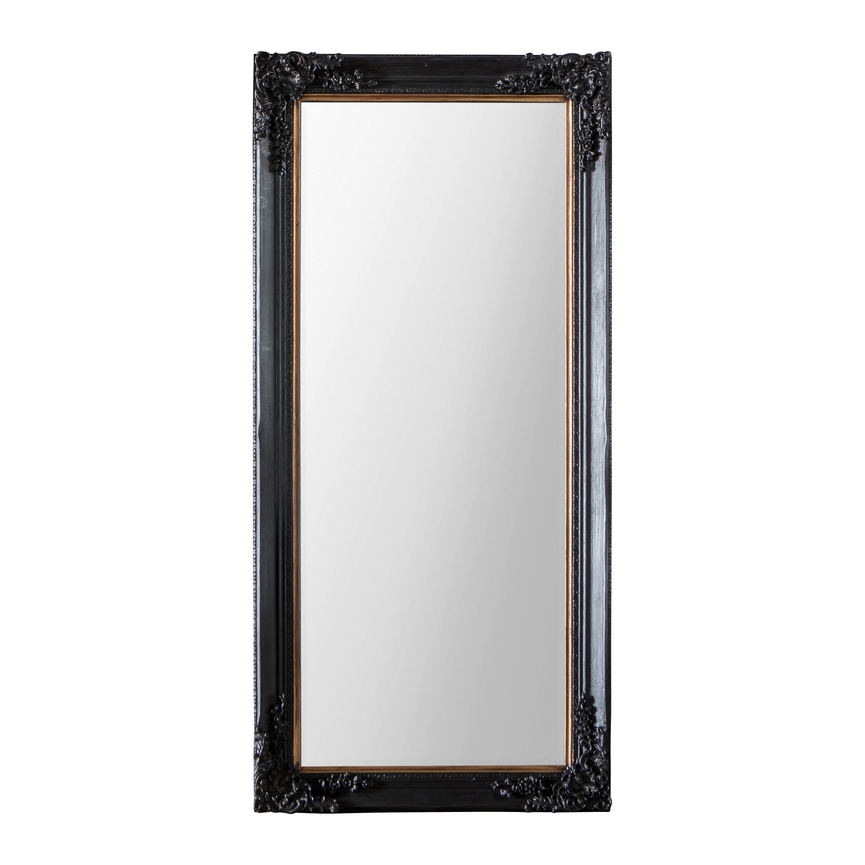Harley Leaner Mirror Antique Black