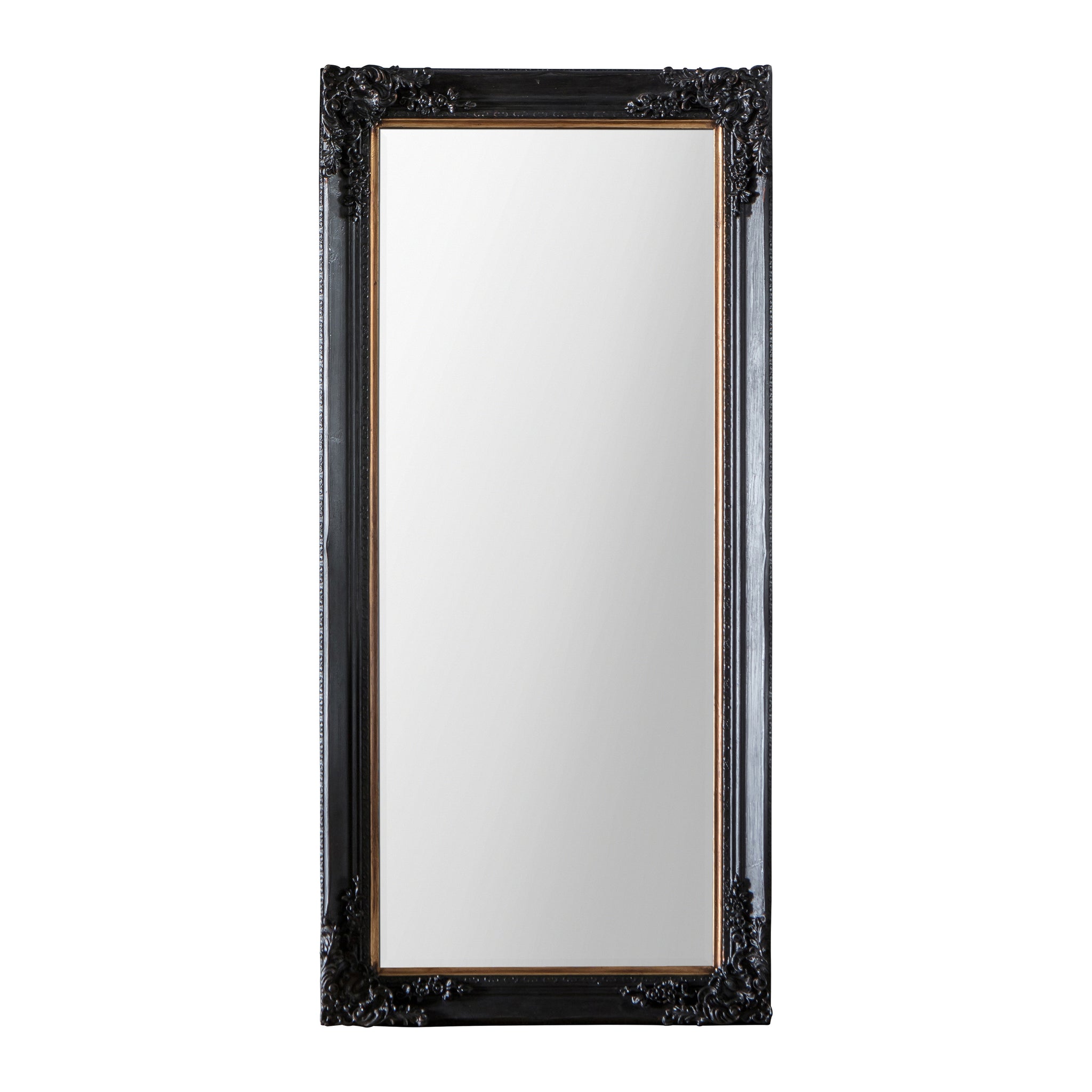 Harley Leaner Mirror Antique Black