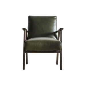 Norland Armchair Heritage Green Leather