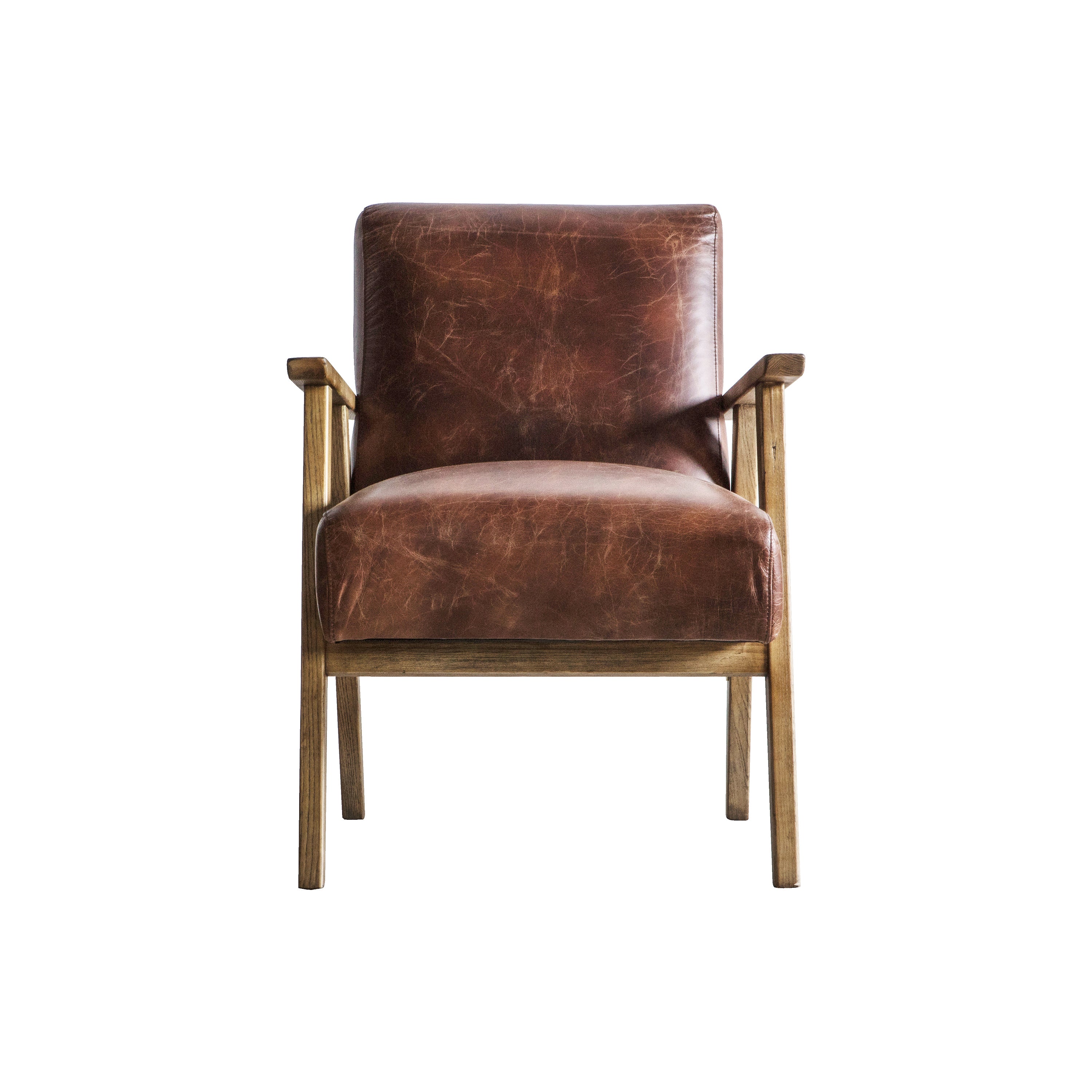 Norland Armchair Vintage Brown Leather