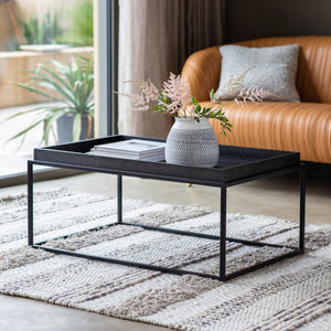 Fawden Tray Coffee Table Black