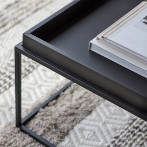 Fawden Tray Coffee Table Black