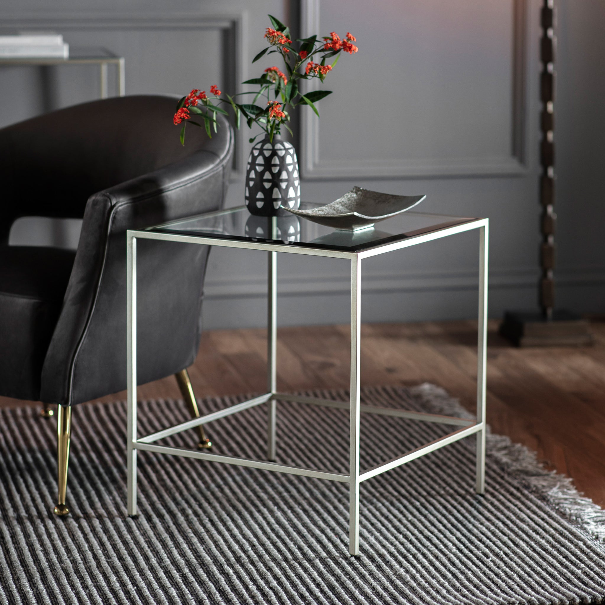 Rothwell Side Table Silver