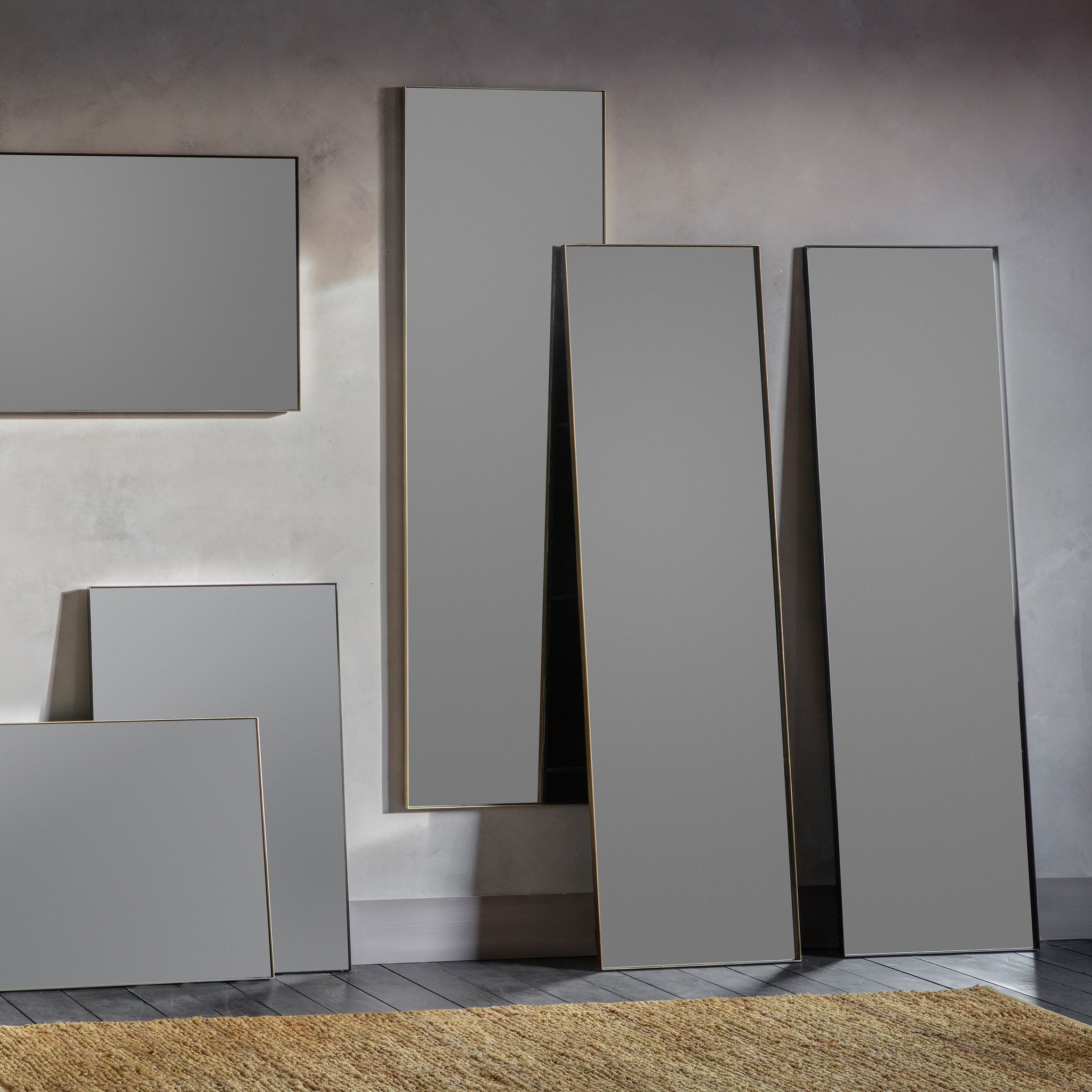Hurst Leaner Mirror Champagne