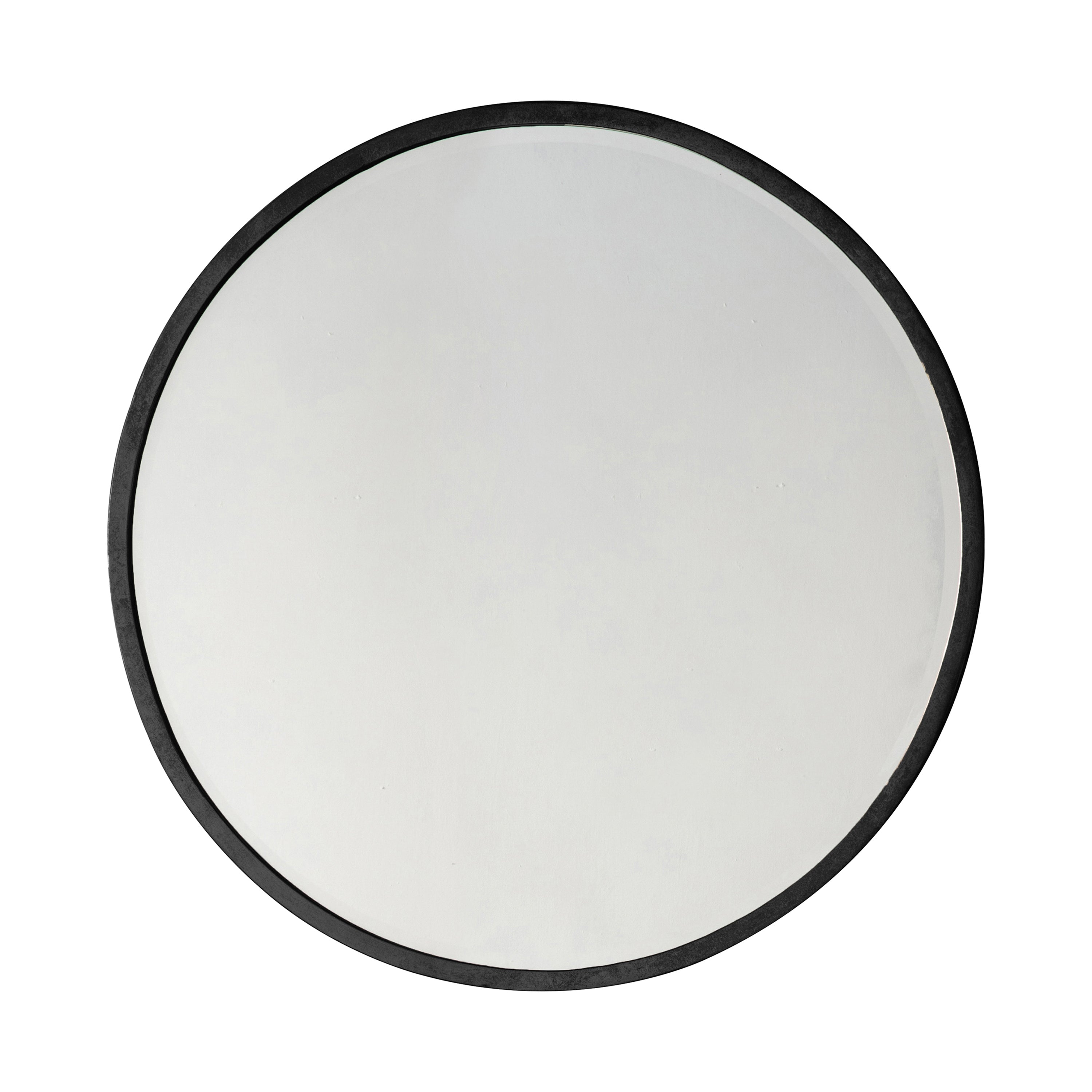 Higgs Round Mirror Black 80 x 80 cm