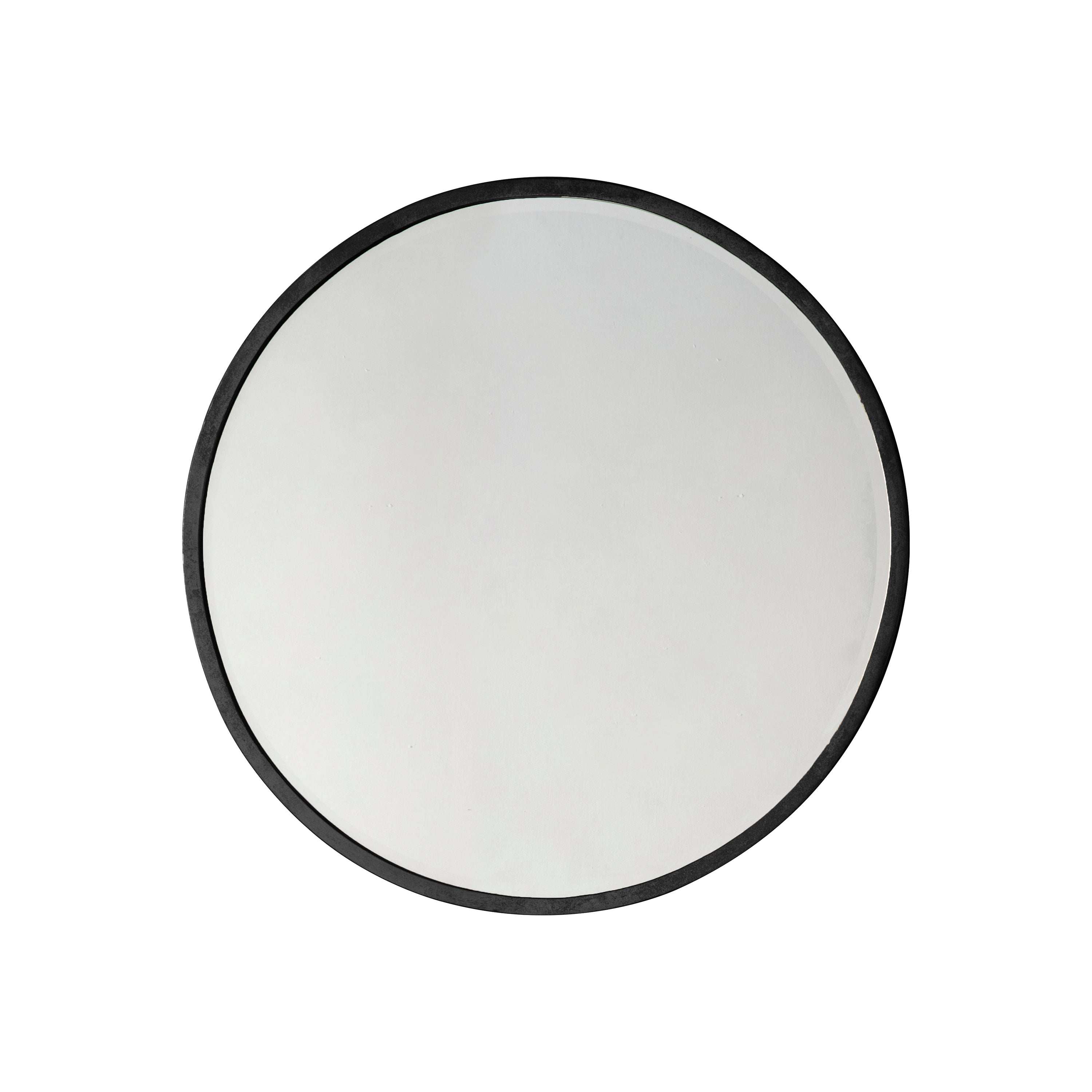 Higgs Round Mirror Black 60 x 60 cm