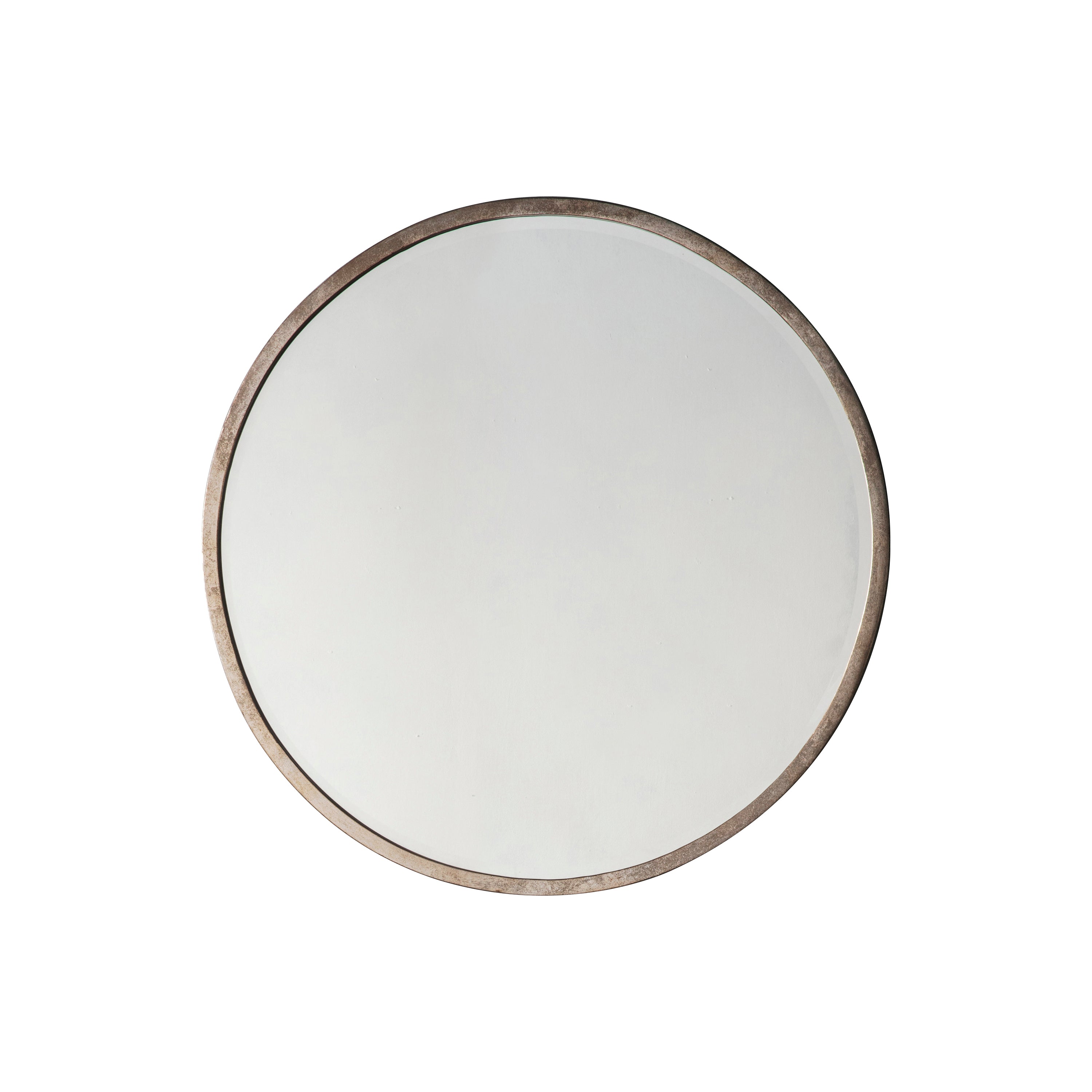 Higgs Round Mirror Antique Silver 60 x 60 cm