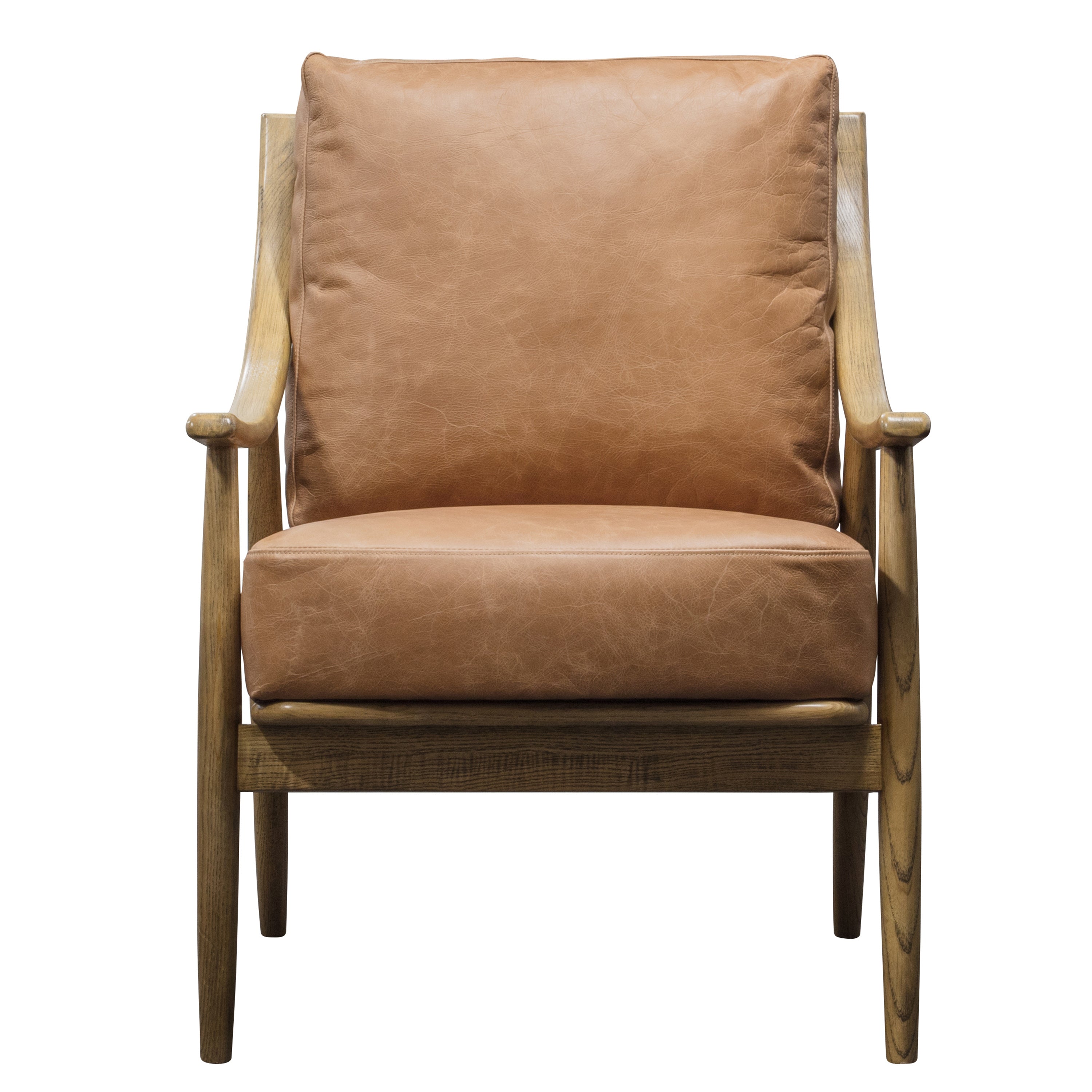 Crispin Armchair Brown Leather