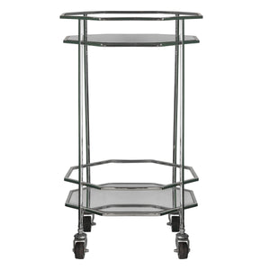 Oxley Drinks Trolley Silver