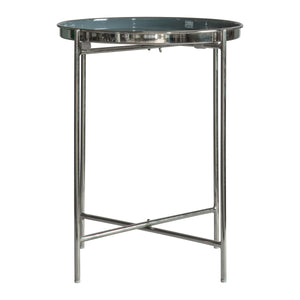 Valenti Side Table Silver/Dark Grey