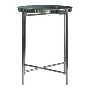 Valenti Side Table Silver Dark Grey