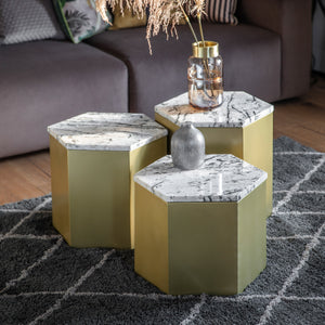 Lydon Side Table Gold Large