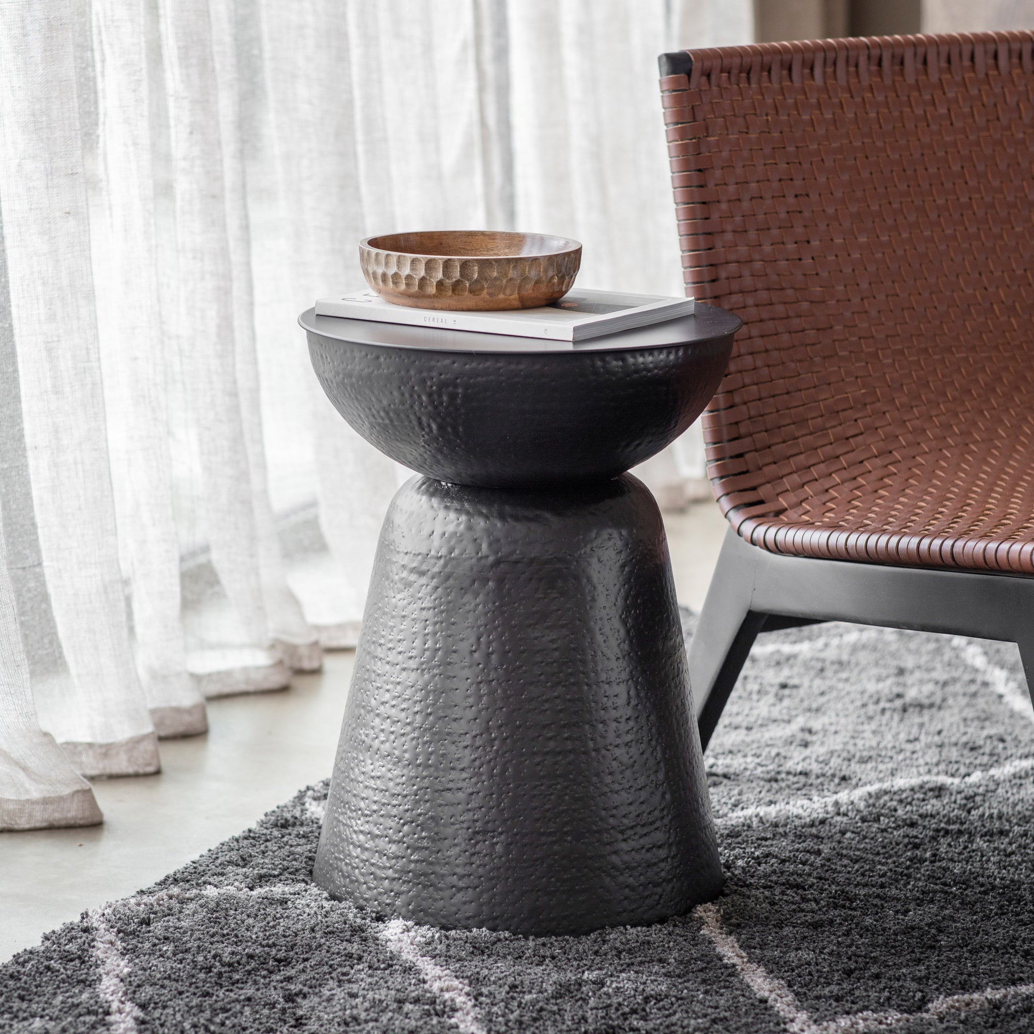 Sheldon Side Table Black