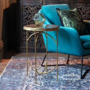 Linley Side Table Brass