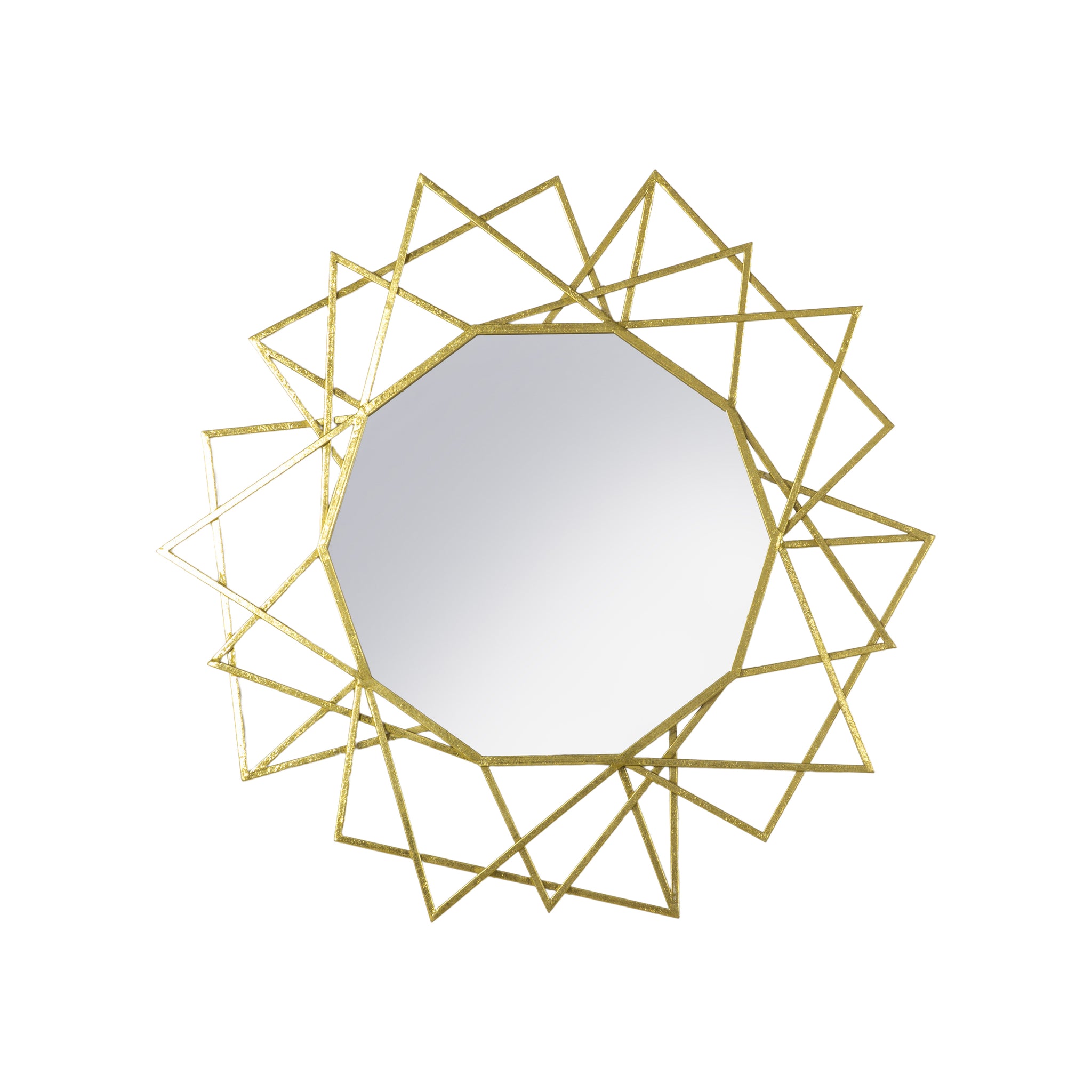 Spectre Round Mirror Gold