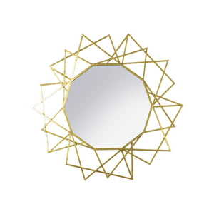 Spectre Round Mirror Gold