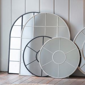 Hampton Arch Mirror White