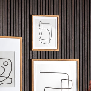 Selmo Line Drawing Framed Art