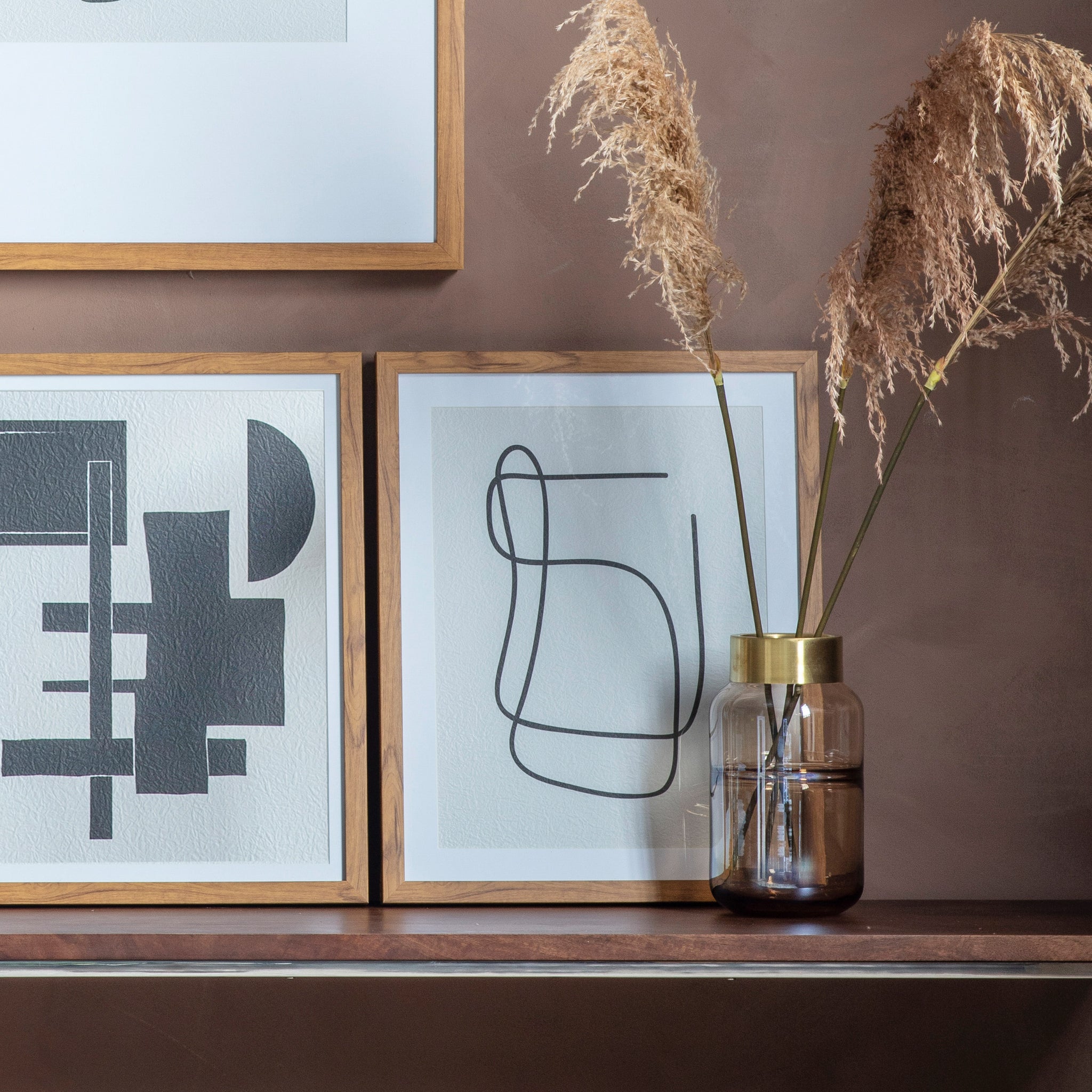 Selmo Line Drawing Framed Art