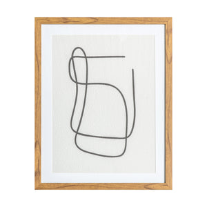 Selmo Line Drawing Framed Art