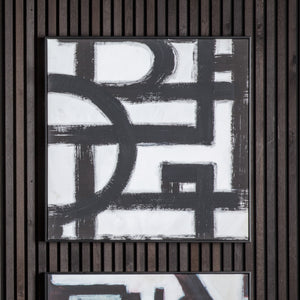 Below Abstract Framed Canvas