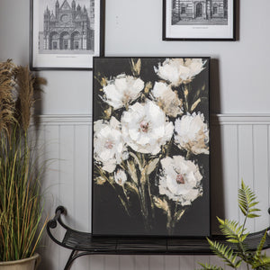 Peonies Framed Canvas