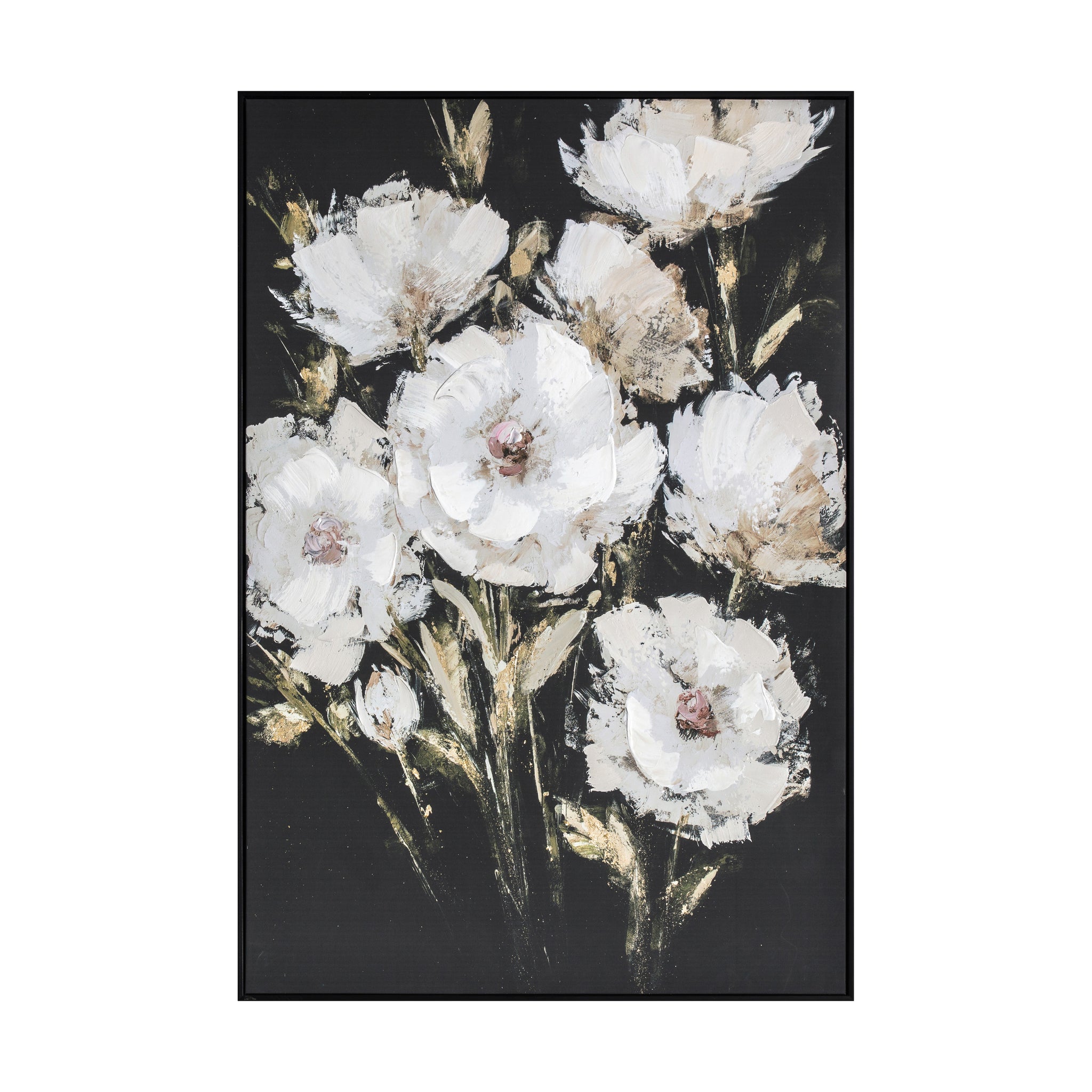 Peonies Framed Canvas