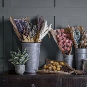 Arlo Galvanised Flower Bucket