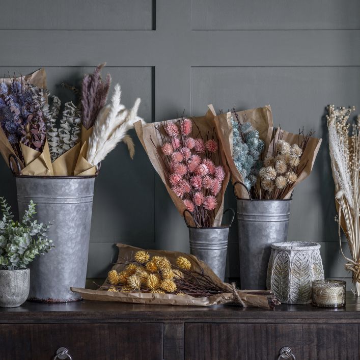 Arlo Galvanised Flower Bucket
