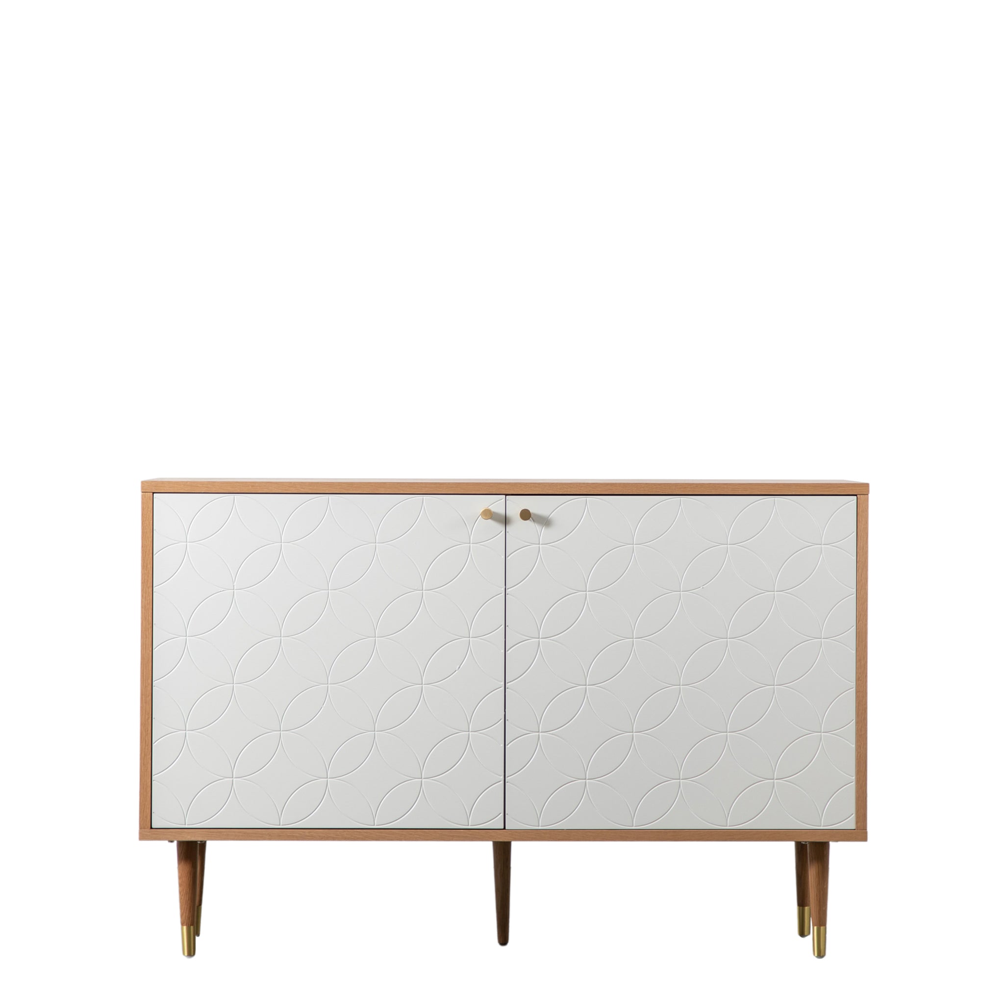 Newton 2 Door Cabinet Oak White