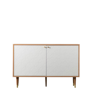 Newton 2 Door Cabinet Oak White