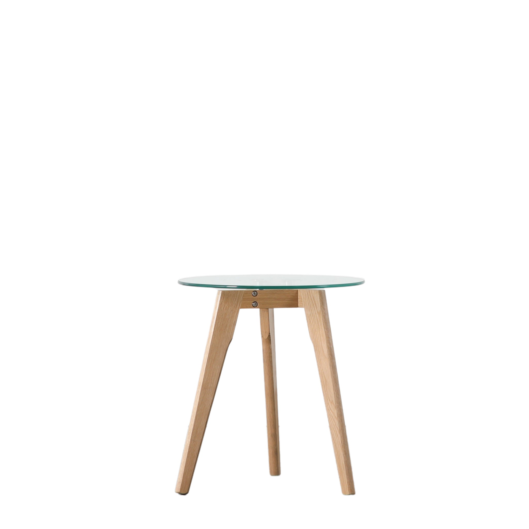 Blaine Round Side Table Oak