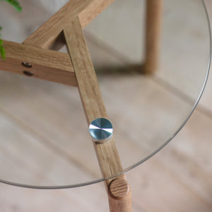 Blaine Round Side Table Oak