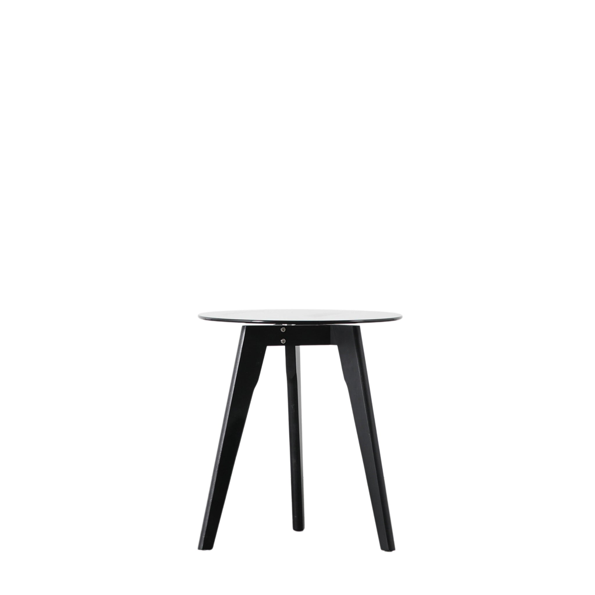 Blaine Round Side Table Black