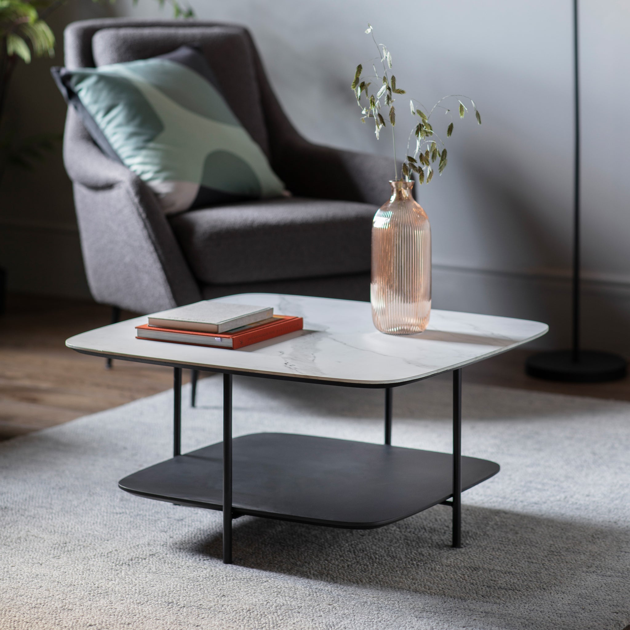 Lulworth Small Coffee Table White Marble