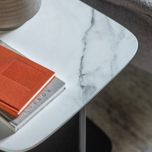 Lulworth Side Table White Marble