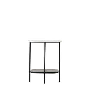 Lulworth Side Table White Marble