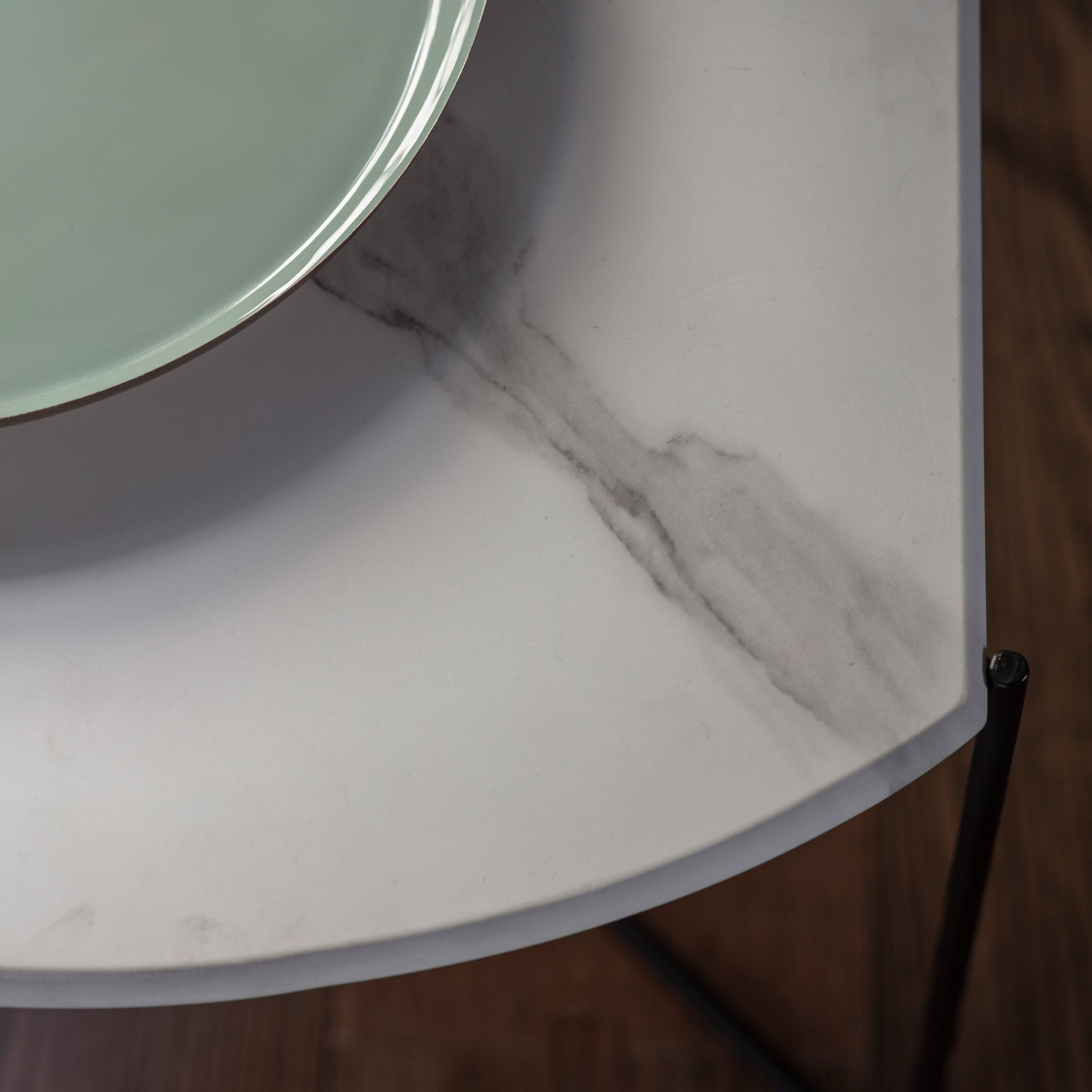 Linton Side Table White Marble