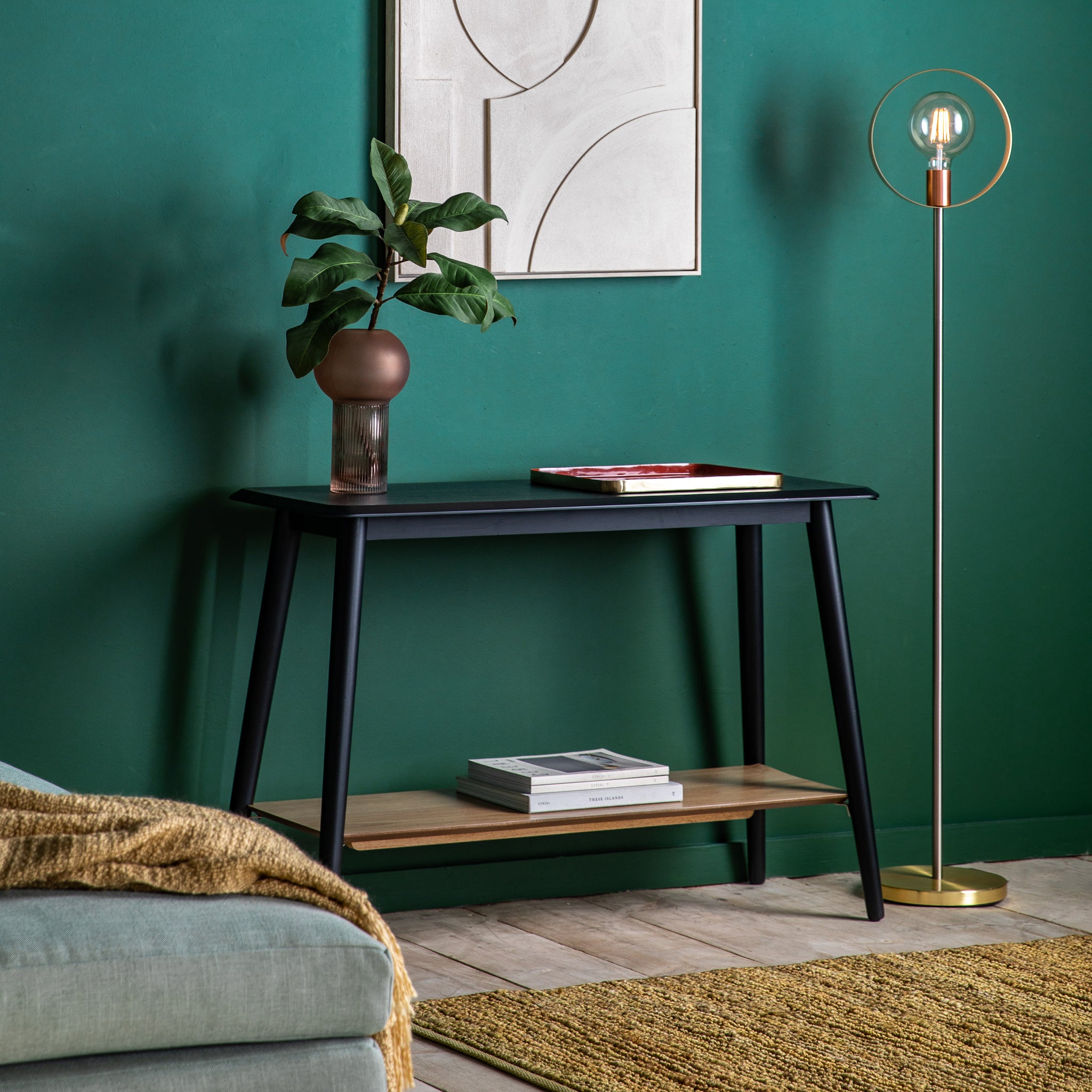 Madden Console Table with Shelf