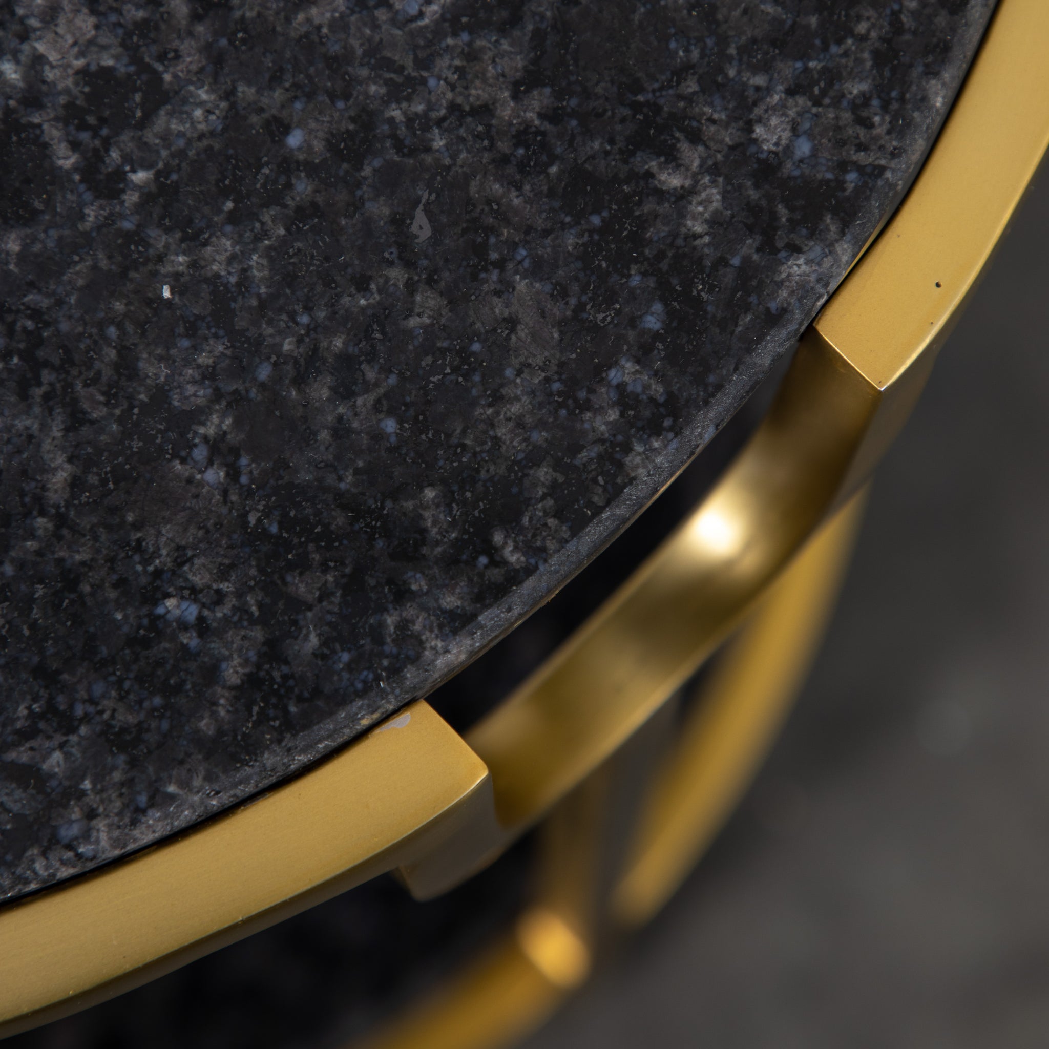 Westbury Side Table Black Granite