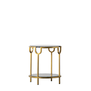 Westbury Side Table Black Granite