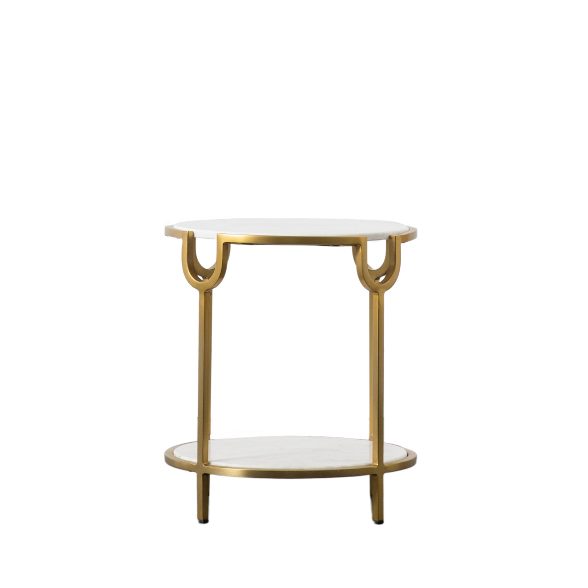 Westbury Side Table White Marble