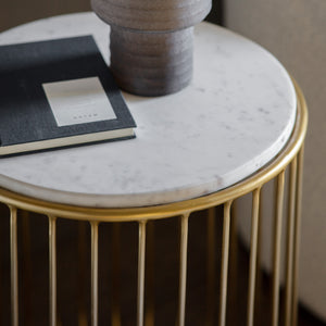 Riles Side Table Gold