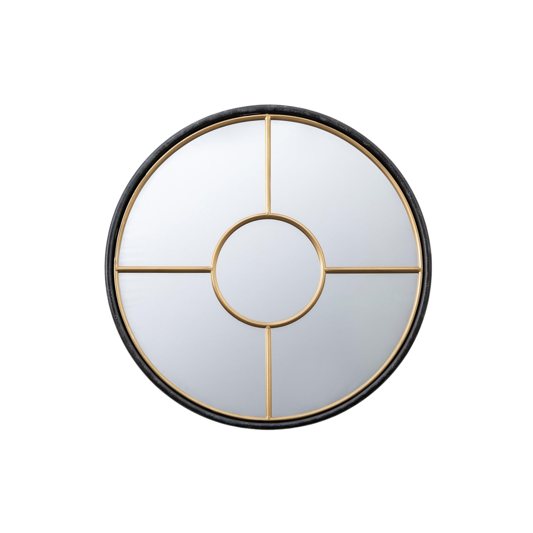 Rocco Round Mirror Gold 80 x 3.5 x 80 cm